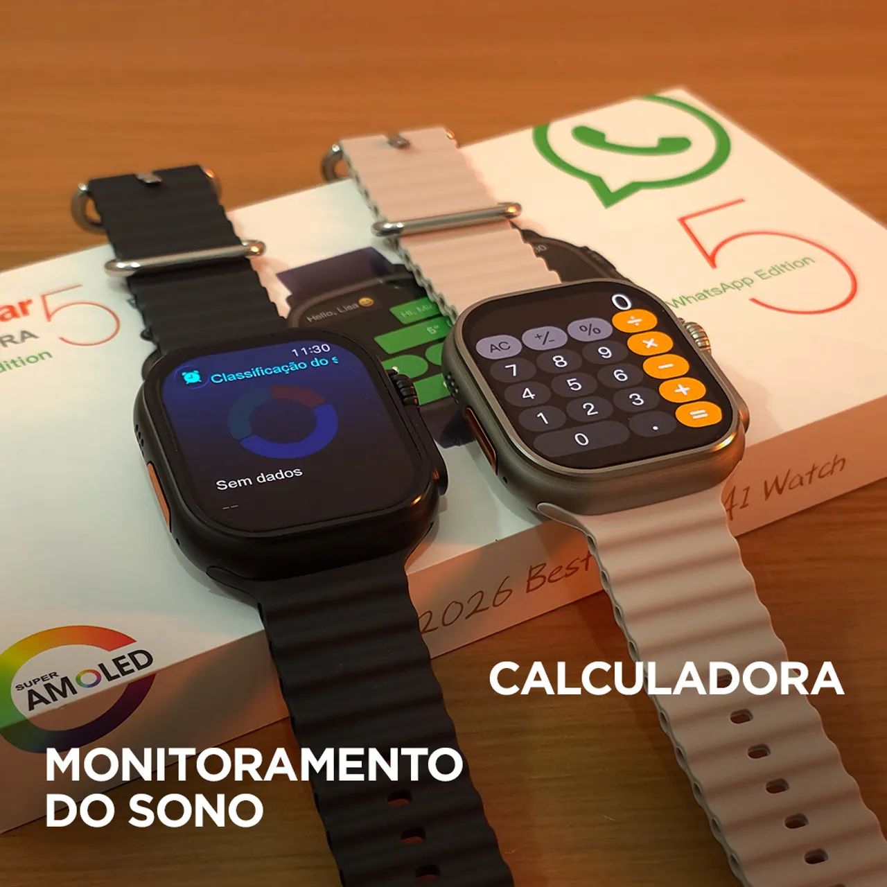 SMARTWATCH U5 PLUS ULTRA 5 AMOLED 2.04 CHATGPT - Foto 5