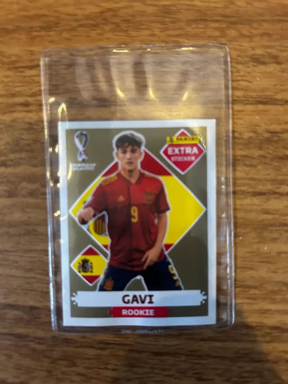 Figurinha legend Gavi ouro 2022