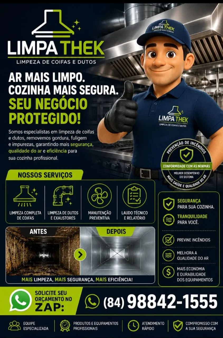 LIMPA THEK LIMPEZA DE COIFA E DUTO 