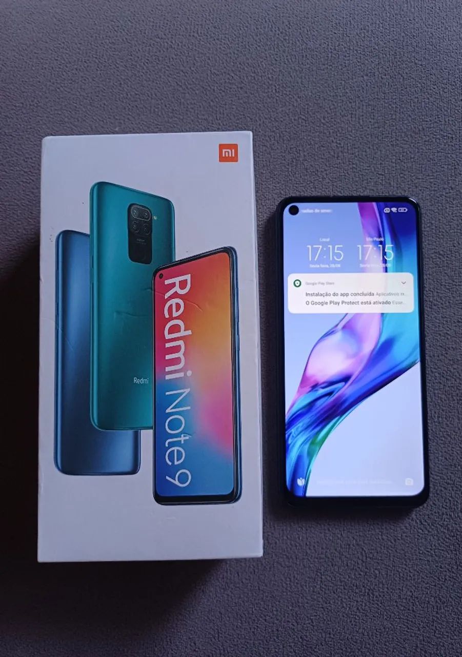 Celular Redmi Note 9 com 128GB