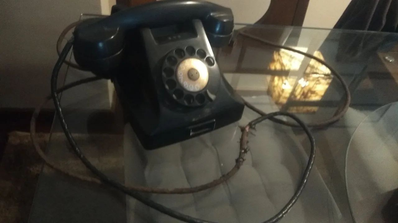 Telefone preto antigo  - Foto 3