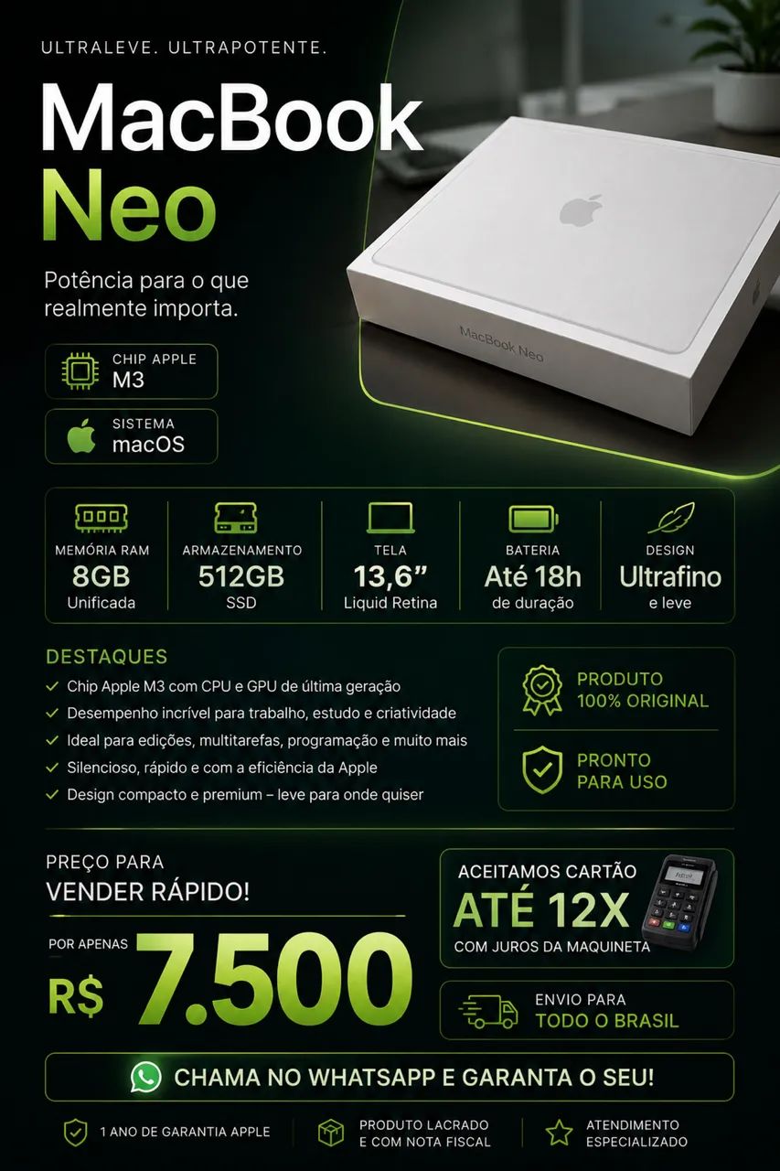 MacBook Neo - 512GB 2026 - Notebooks - Imbiribeira, Recife