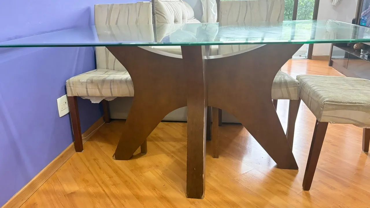 Mesa de Jantar vidro 6 lugares - Foto 3