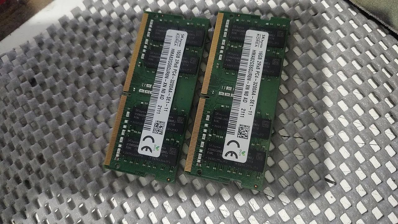 MEMÓRIA  DDR4  32  GIGAS  notebook  2 x 16G.