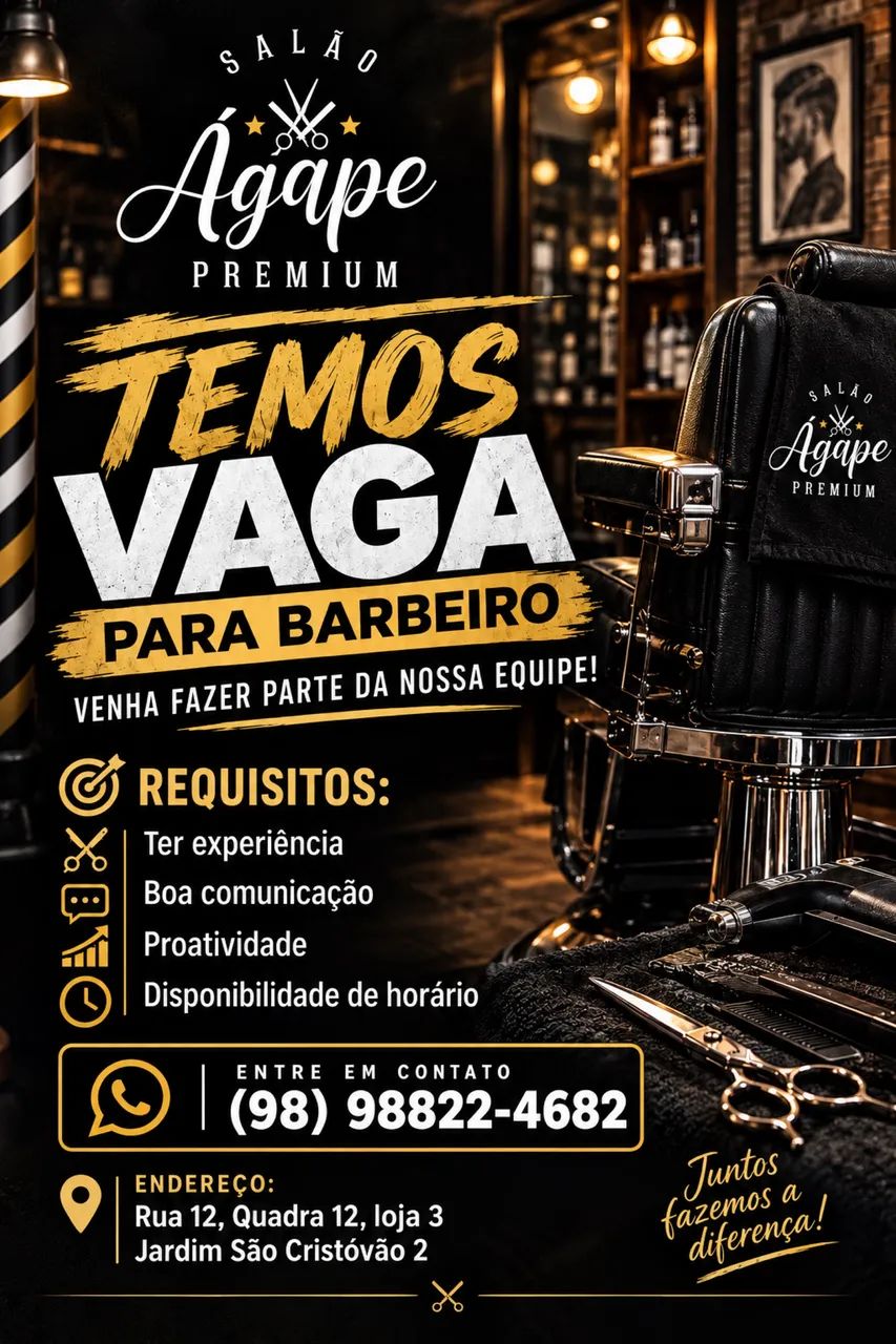 Vaga para barbeiro 