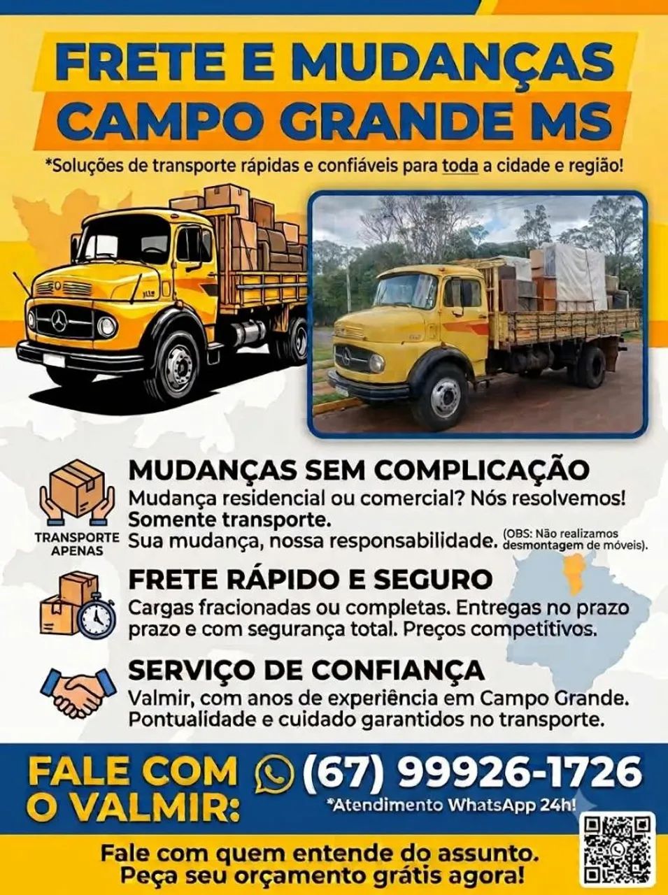 Frete e mudanças 