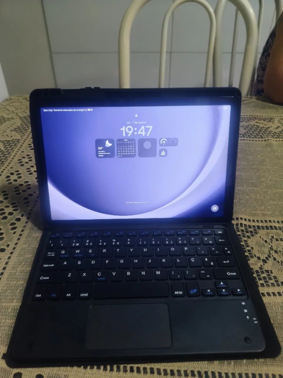 Tablet A9+5G Samsung com teclado auxiliar incluso. - Foto 3