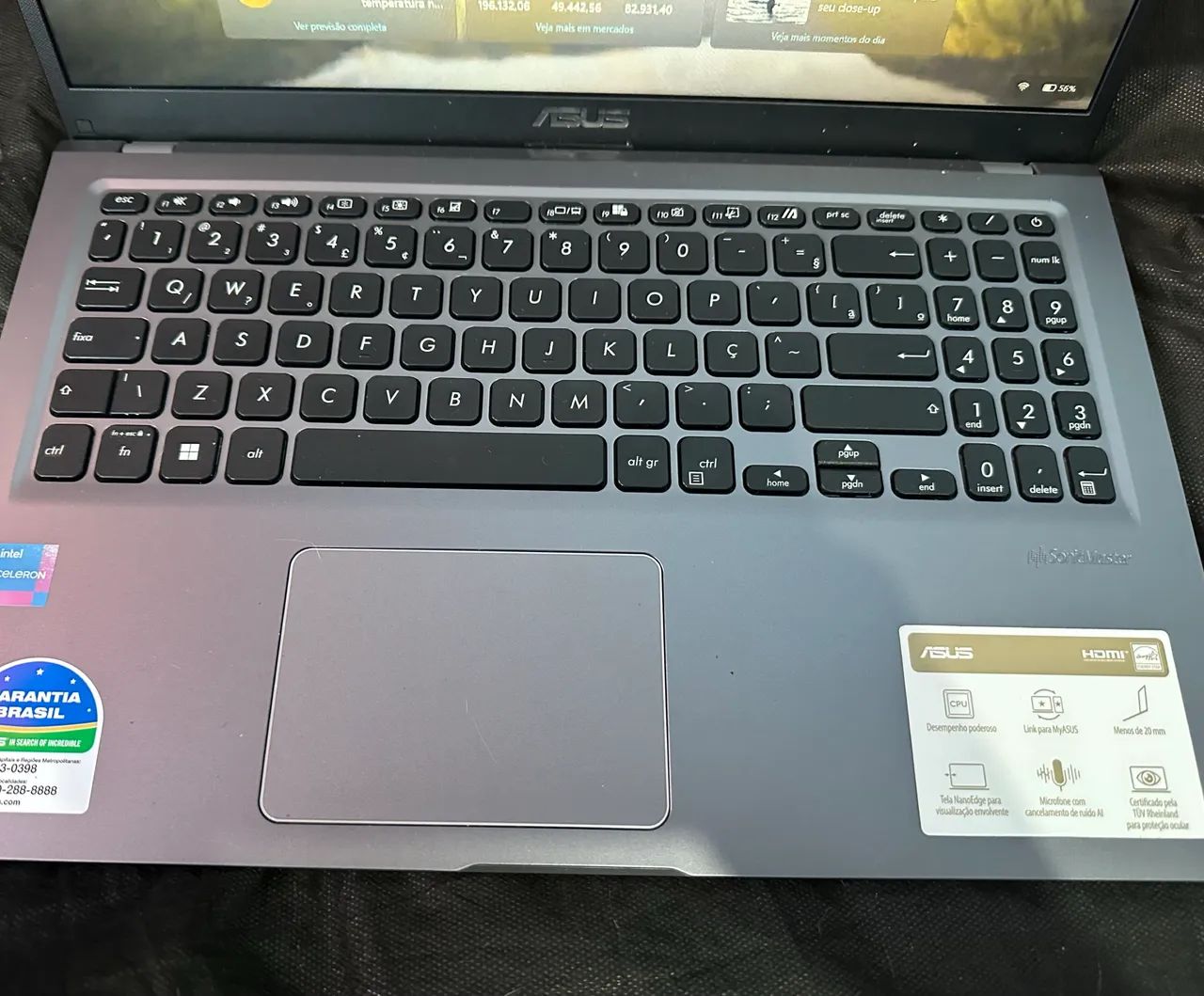 ASUS VivoBook Intel Celeron 4GB SSD 119GB - Ótimo Estado - Foto 4