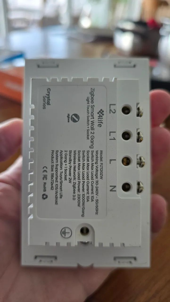 Interruptor com tomada inteligente zigbee - Foto 2