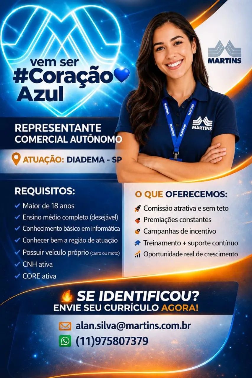 Representante Comercial Diadema SP