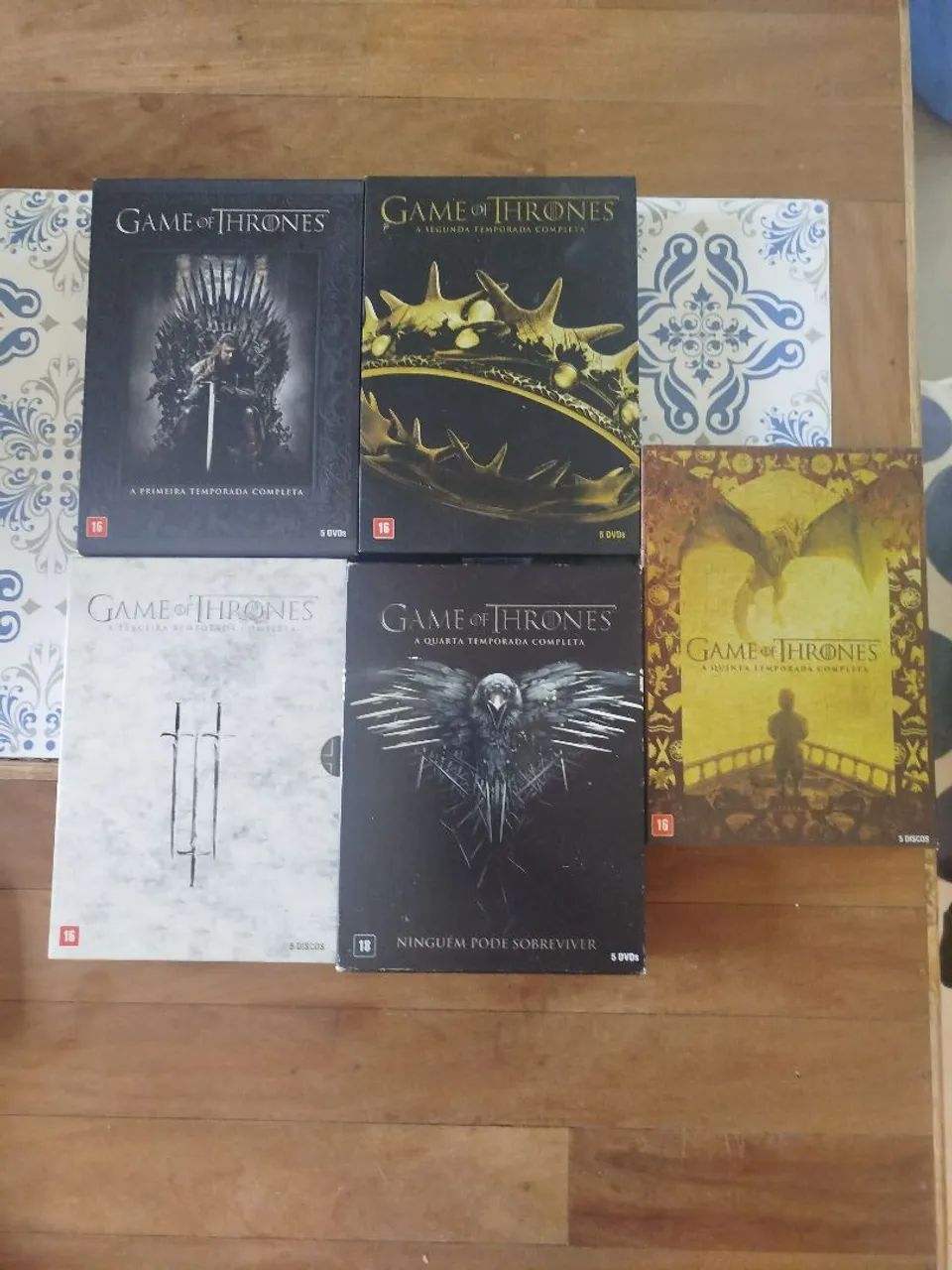 Lote DVD originais Game off Thrones