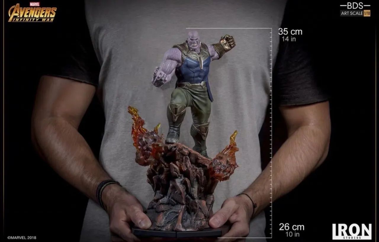 Thanos Guerra Infinita 1/10 Iron Studios com caixa GIGANTE - Foto 2