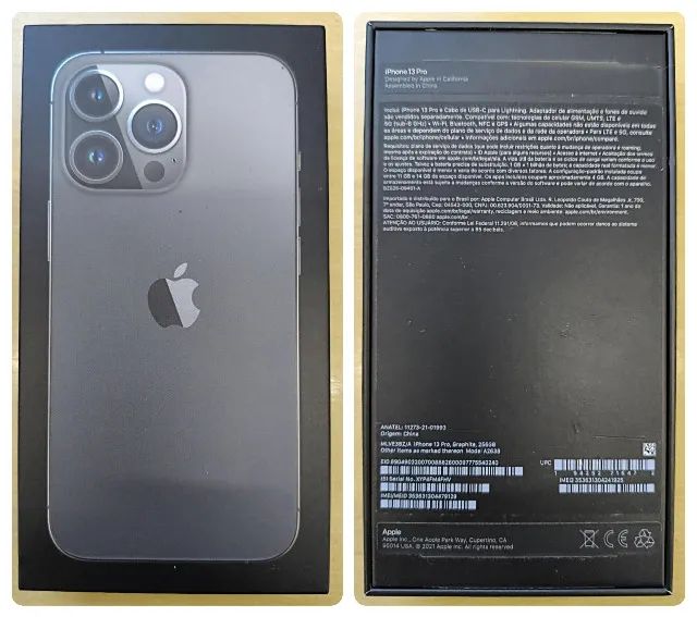 CAIXA VAZIA IPHONE 13 PRO GRAPHITE 256GB - Foto 3
