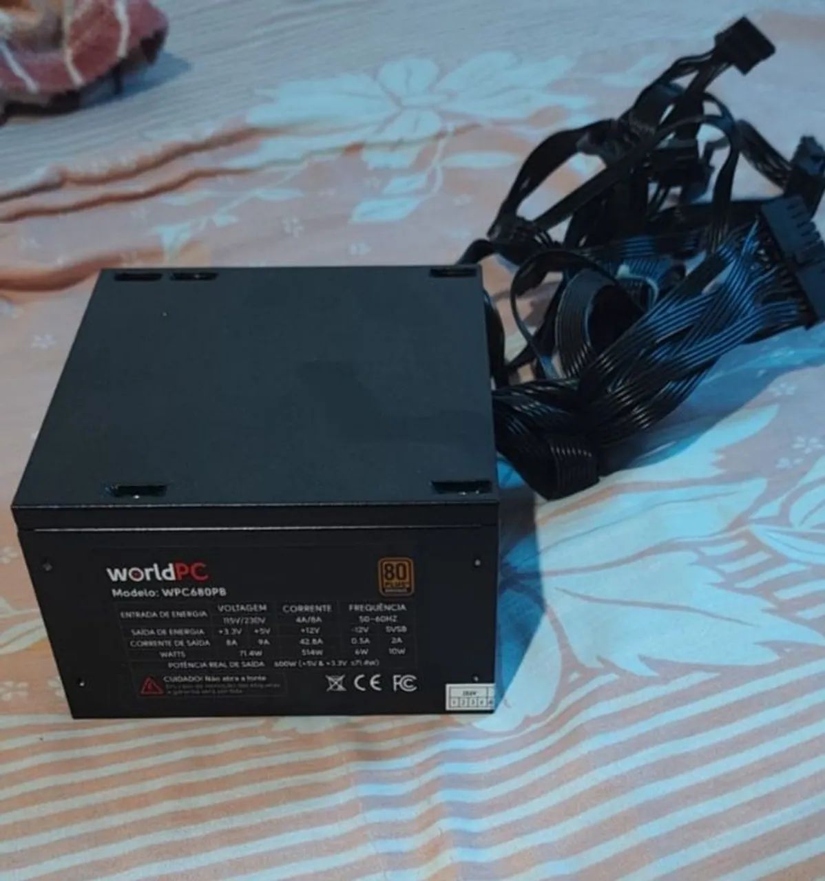 Fonte WorldPC 600W 80 Plus - Foto 3
