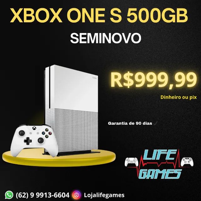  XBOX ONE S 500GB SEMINOVO