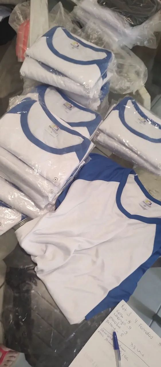 Lote camisetas Raglan para sublimação  - Foto 4