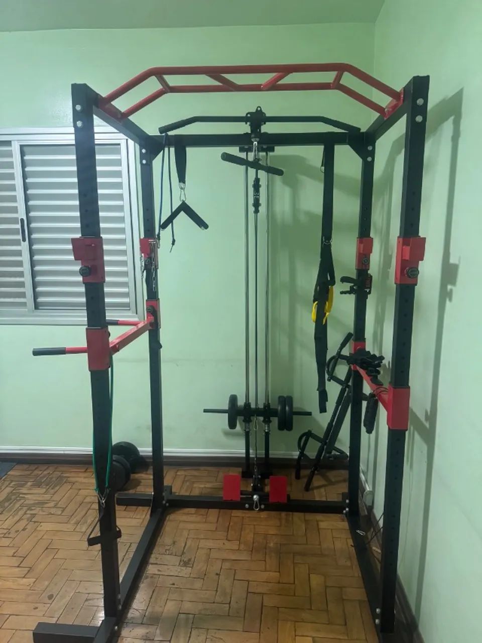 Gaiola Rack Exercit c/ Monocross Polia Simples para Anilhas EG-80 - Foto 3