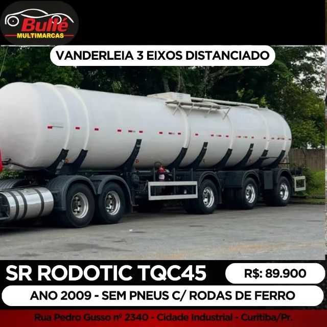 CARRETA TANQUE SR/ RODOTIC TQC45 - VANDERLEIA -AN0 2009