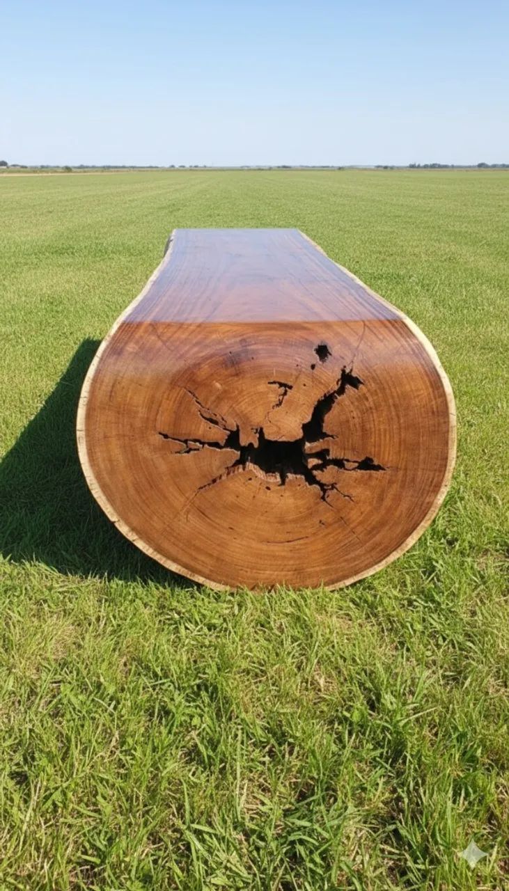 Mesa De Madeira Rustica Estilo Cascata - Foto 2