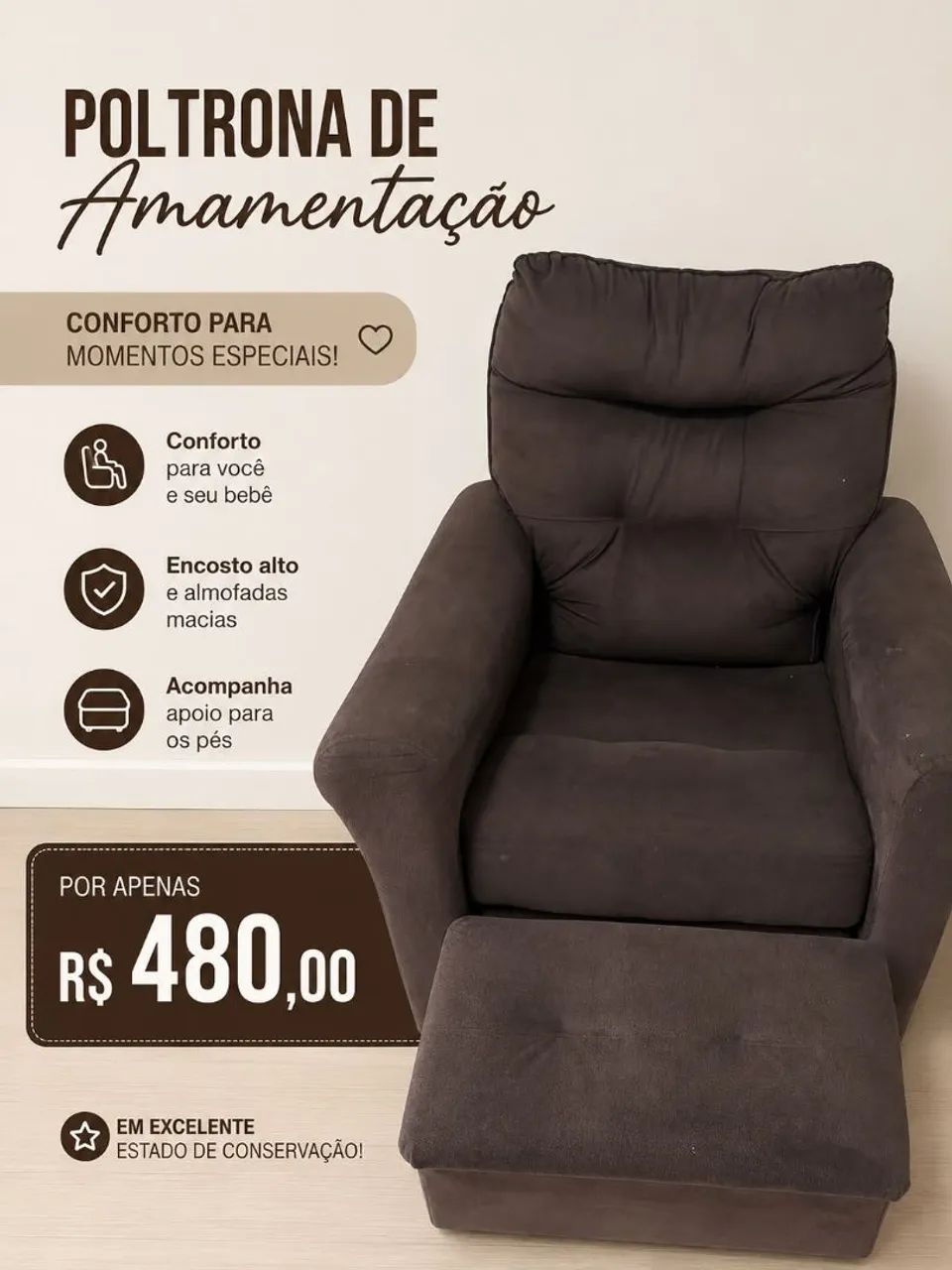 Poltrona para amamentação 