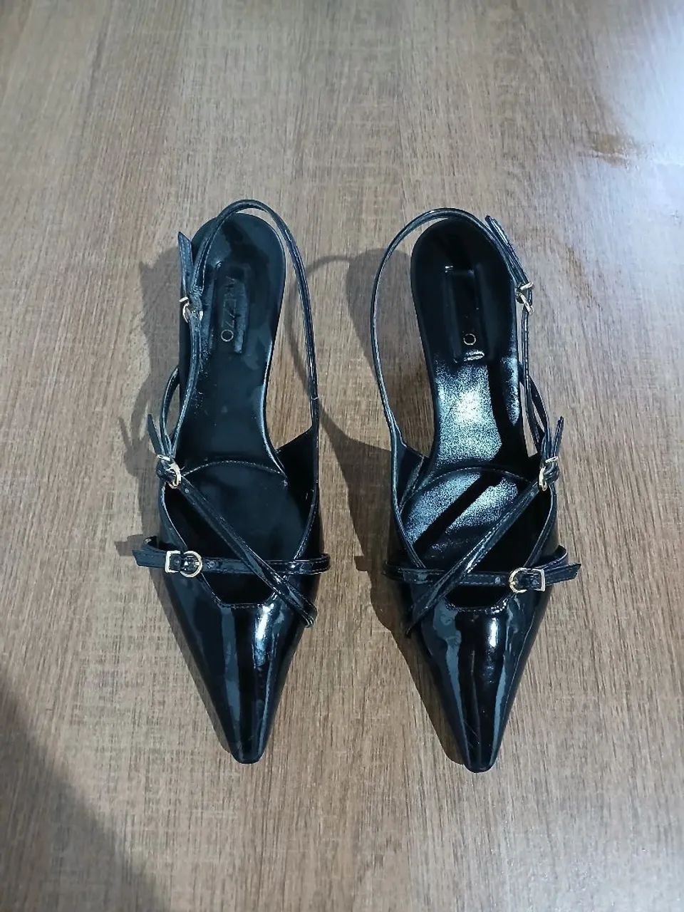 Scarpin Arezzo Slingback Preto 36 - Foto 4