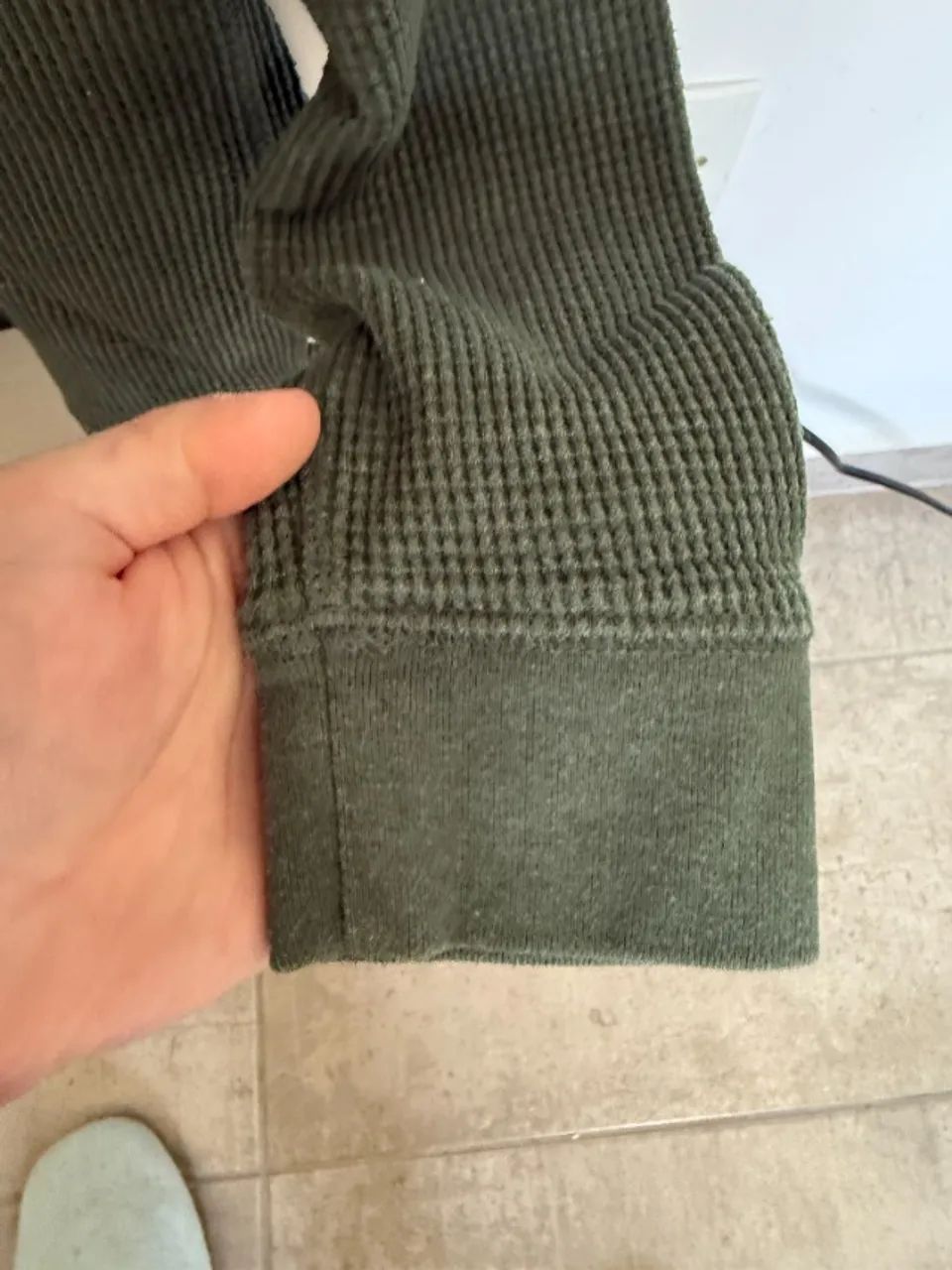 Camiseta Térmica American Eagle Waffle Tam XS - Trazida dos EUA - Foto 4