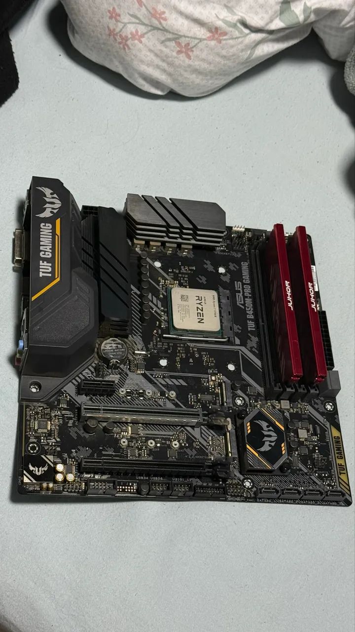 Kit placa mãe, processador e memória 
