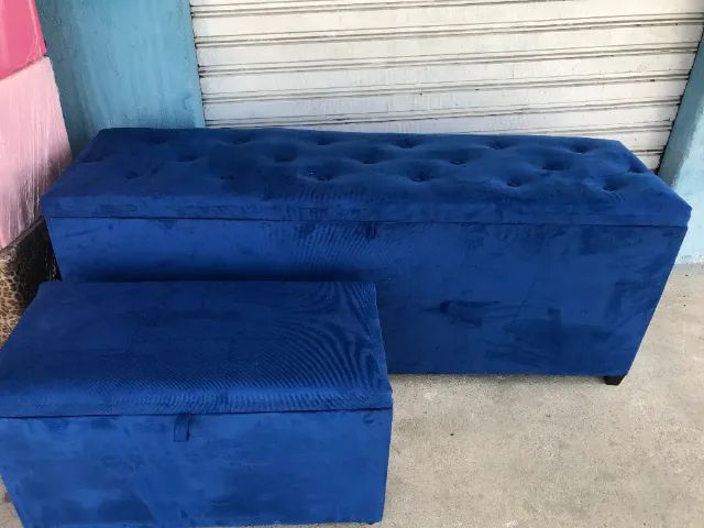Lindos Baús Estofados ? - Perfeitos para Guardar e Decorar! - Foto 5