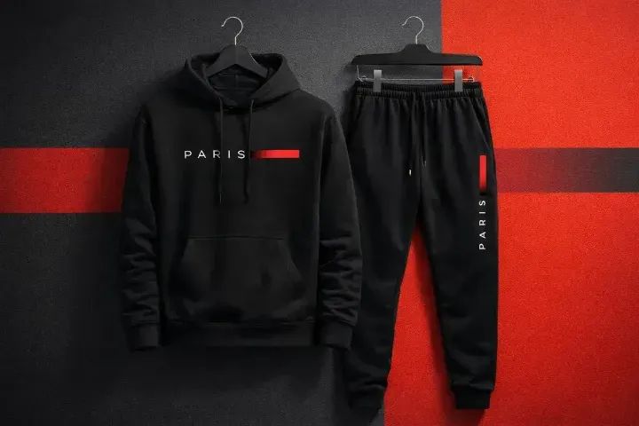 Conjunto Moletom Com Capuz E Calça Jogger Paris - Foto 4
