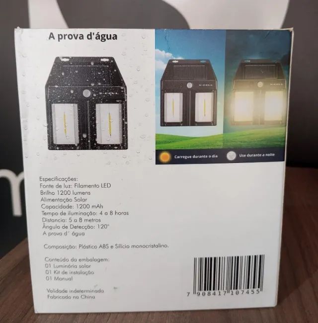 Luminária Solar Com Sensor X-Cell - Foto 2