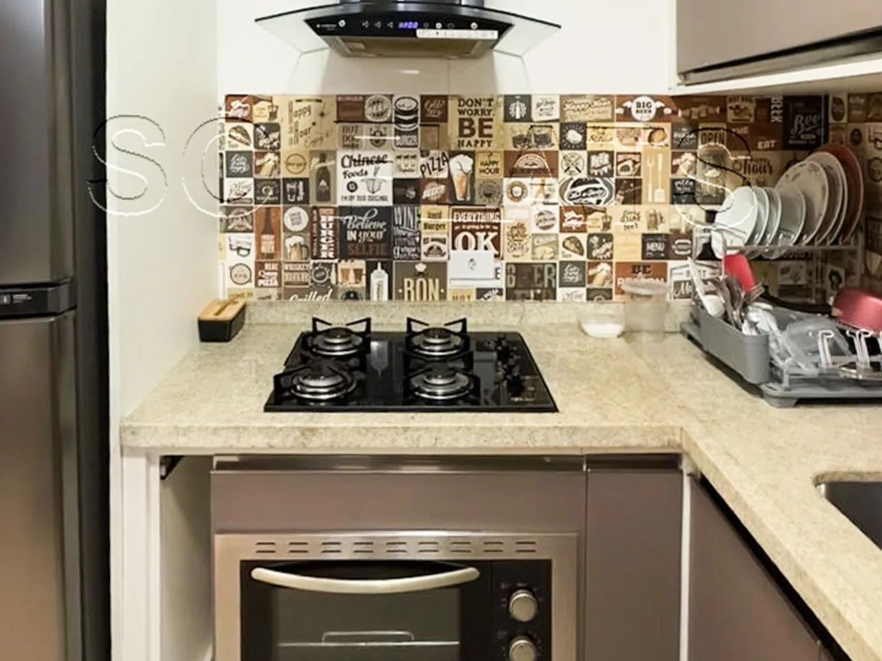 Apartamento mobiliado em Alphaville com varanda e vaga, Flat Le Bougainville - Foto 4