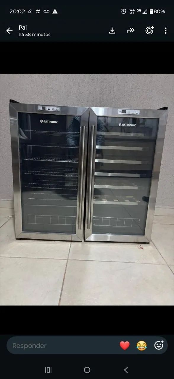 Adega de Vinho e Frigobar ELETTROMEC 