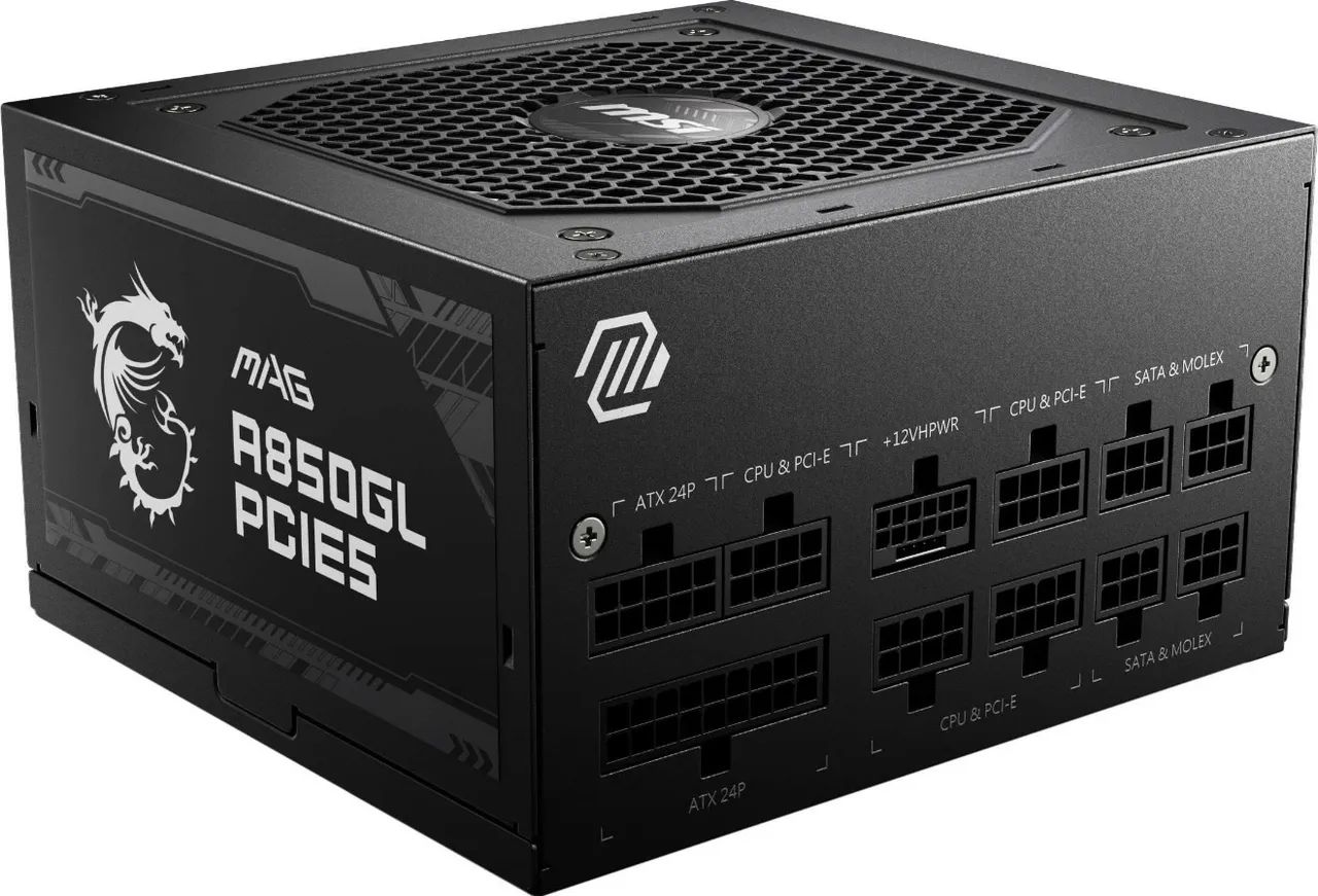 Fonte MSI MAG A850GL, 850W, 80 plus gold