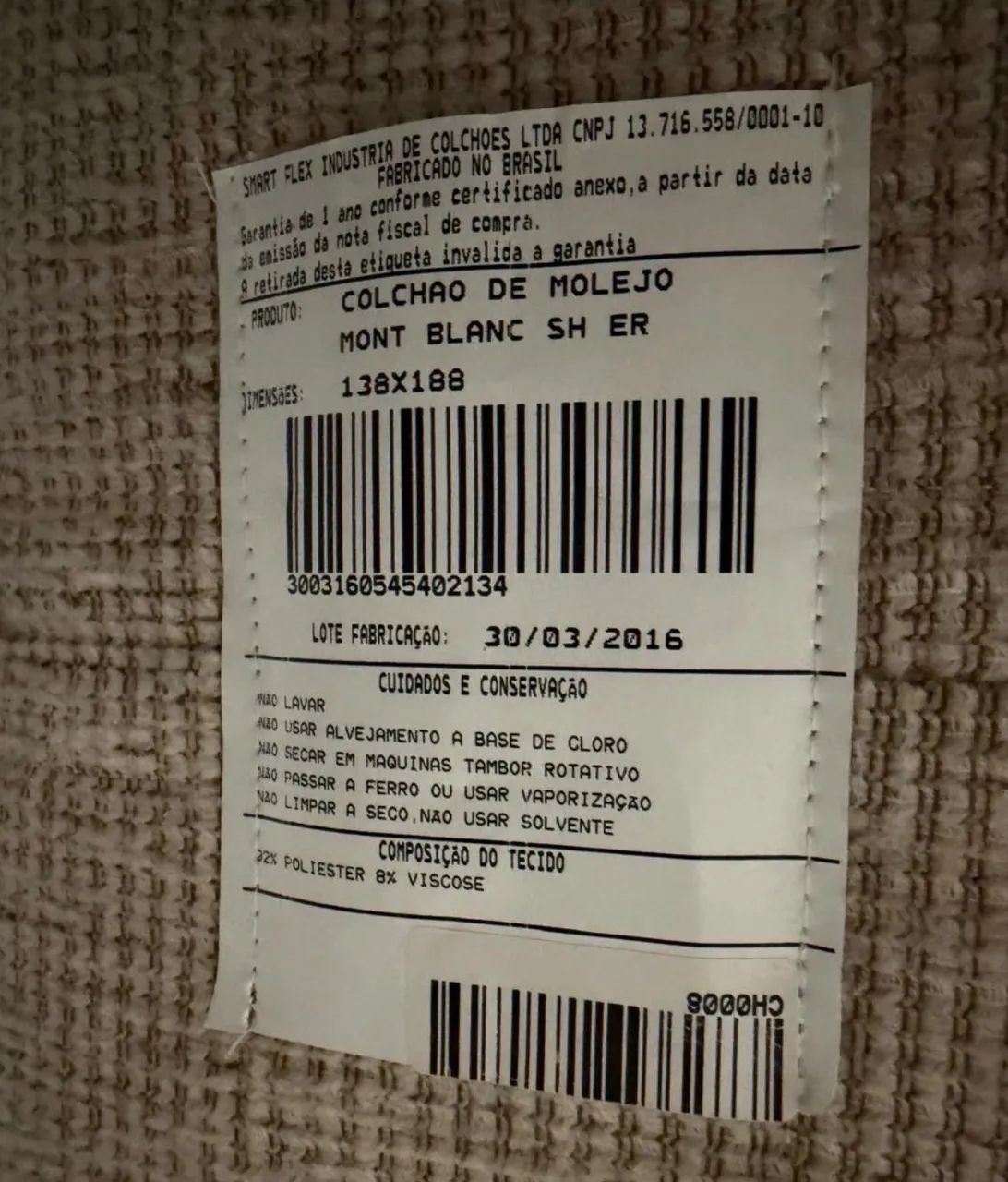Colchão com box casal excelente estado - Foto 2