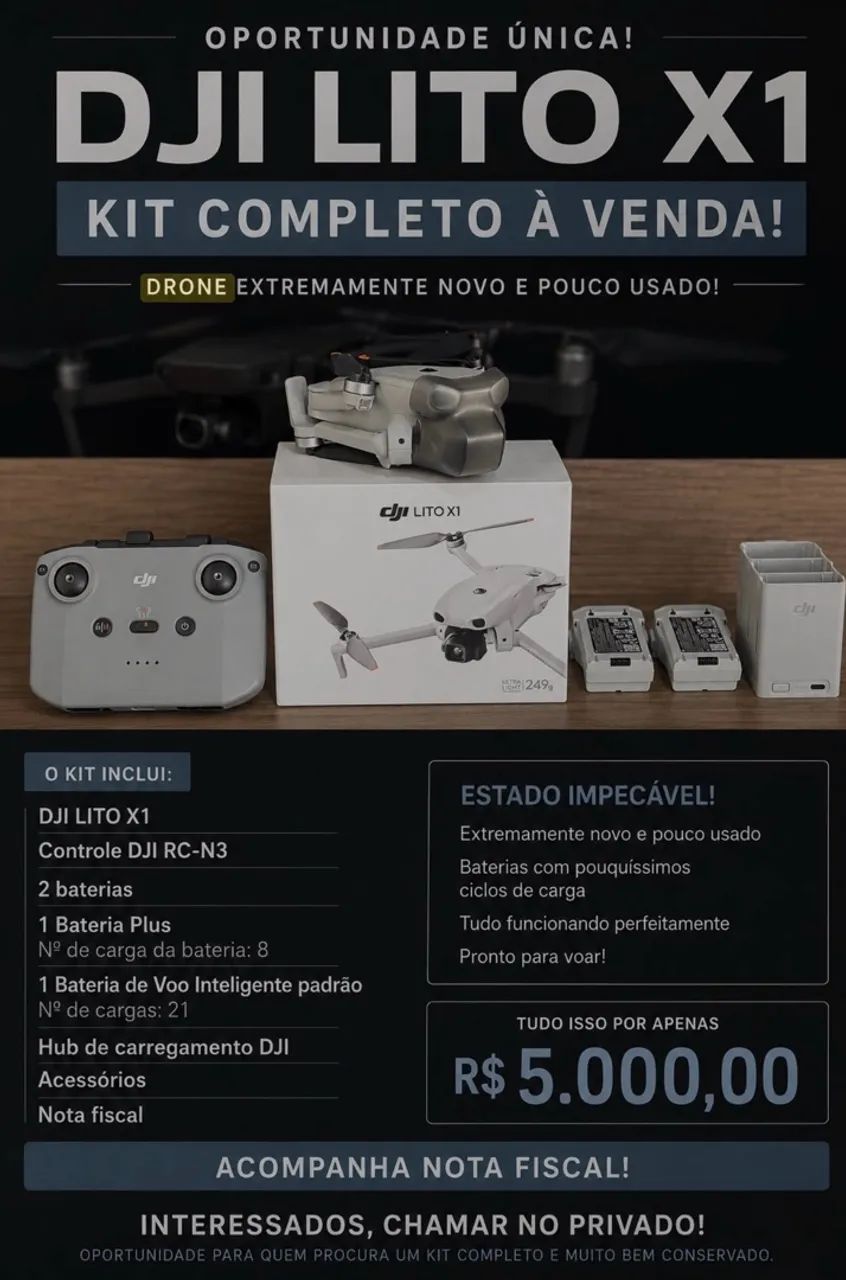 VENDO DJI LITO X1 KIT COMPLETO