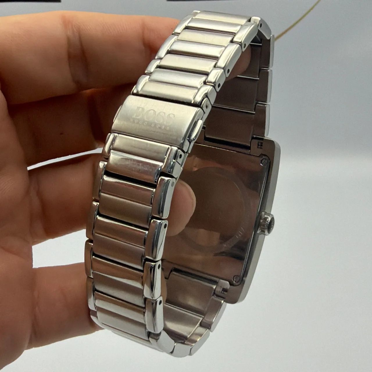 Relógio Masculino Hugo Boss Retangular 34mm - Seminovo - Foto 2