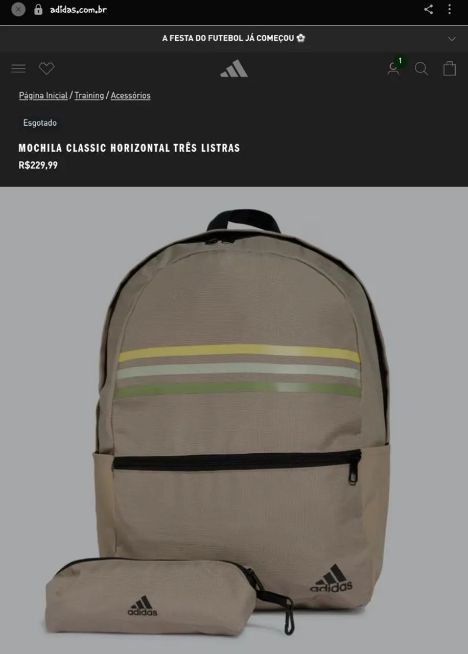 Mochila adidas original