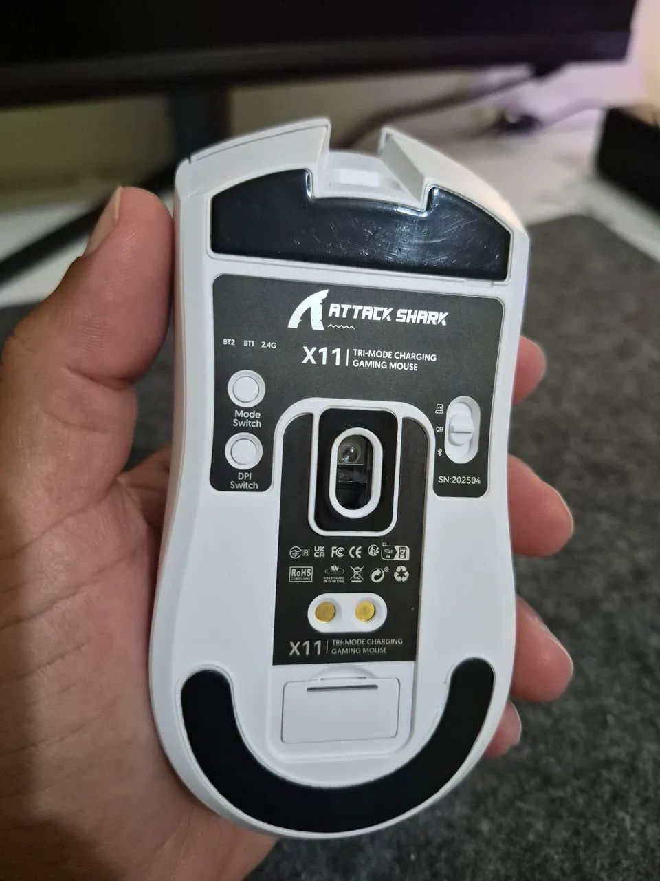 Mouse Gamer Sem Fio Attack Shark X11 - Foto 3