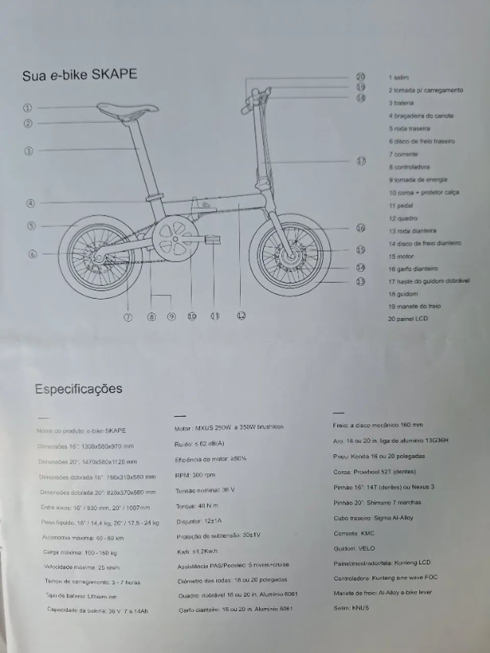 Bicicleta Skape X Elétrica  - Foto 4