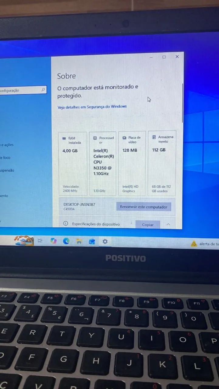 Notebook celeron N3350 - para estudo - Foto 2