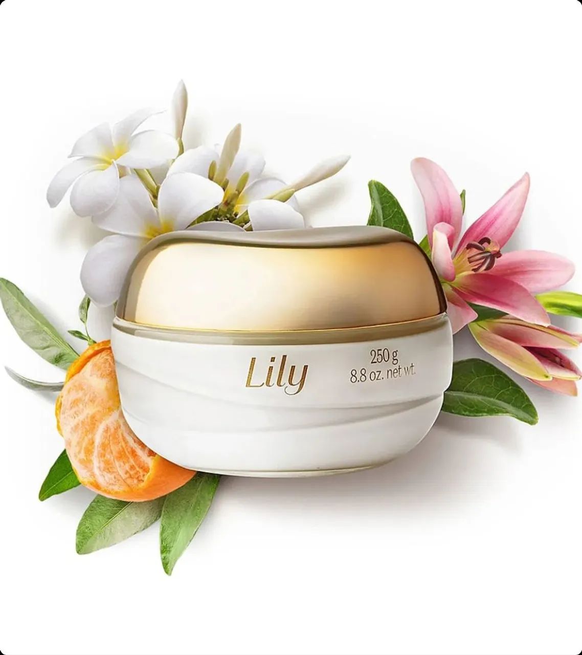Creme Acetinado Hidratante Desodorante Corporal Lily 250G - Foto 3