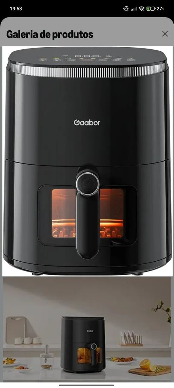 Fritadeira Elétrica Duo Digital 4,2L AF-45T02A, 127V - Gaabor