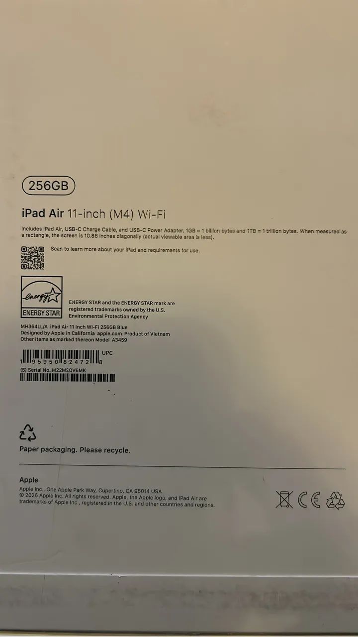 Ipad Air Apple Processador M4 (11 Polegadas, Wi-fi, 256gb) Modelo 2026 - Foto 2