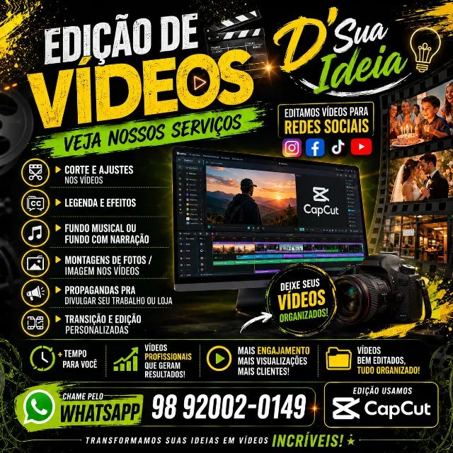 Edição de Videos (Redes Sociais)
