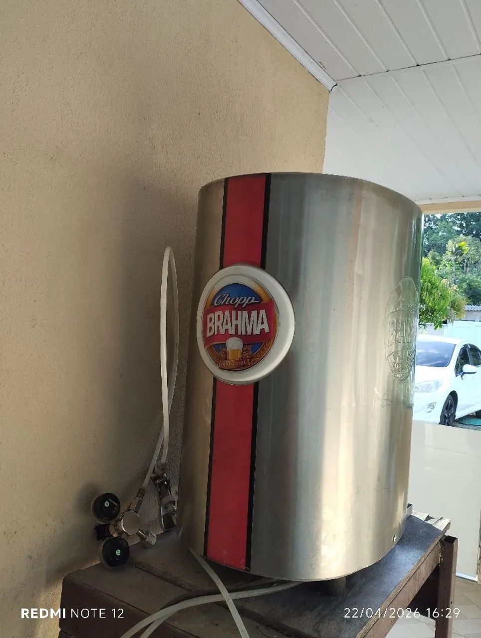 Chopeira da Brahma completa vai com extratora e cilindro 6 quilos