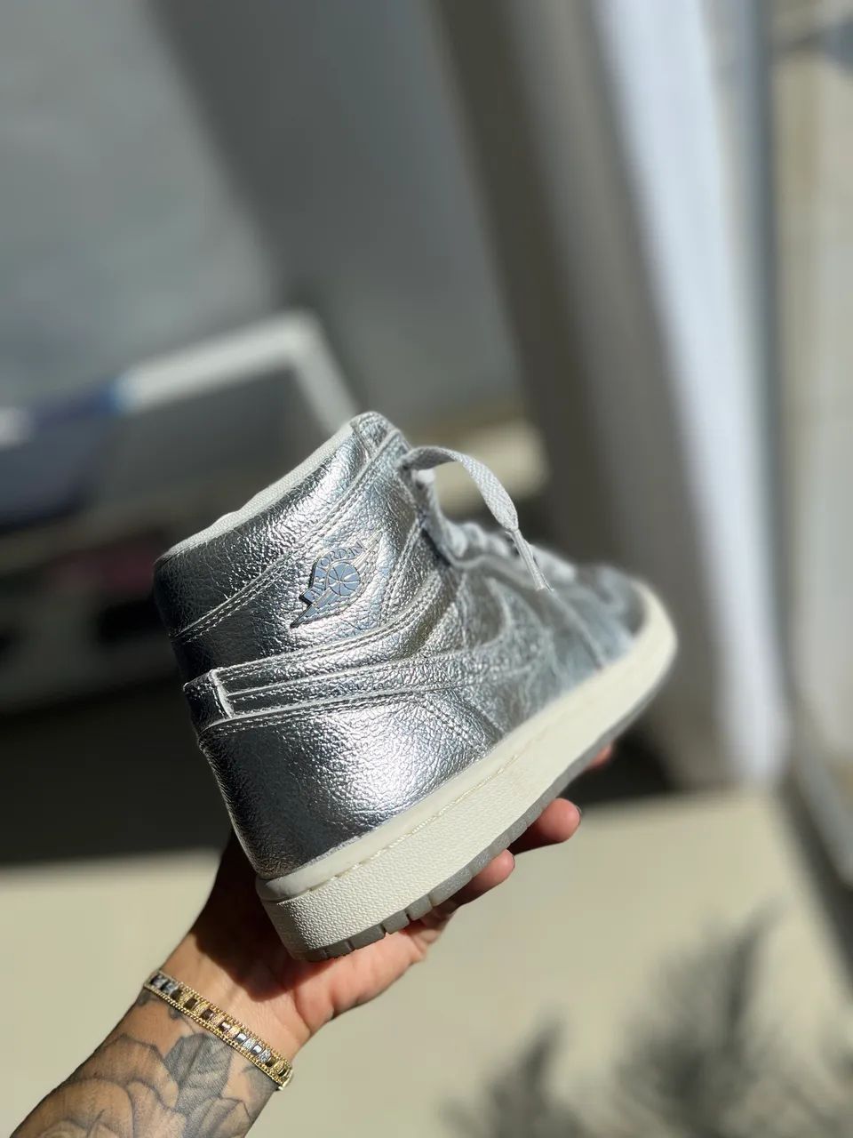 Nike Jordan PRATA Feminino - Foto 4