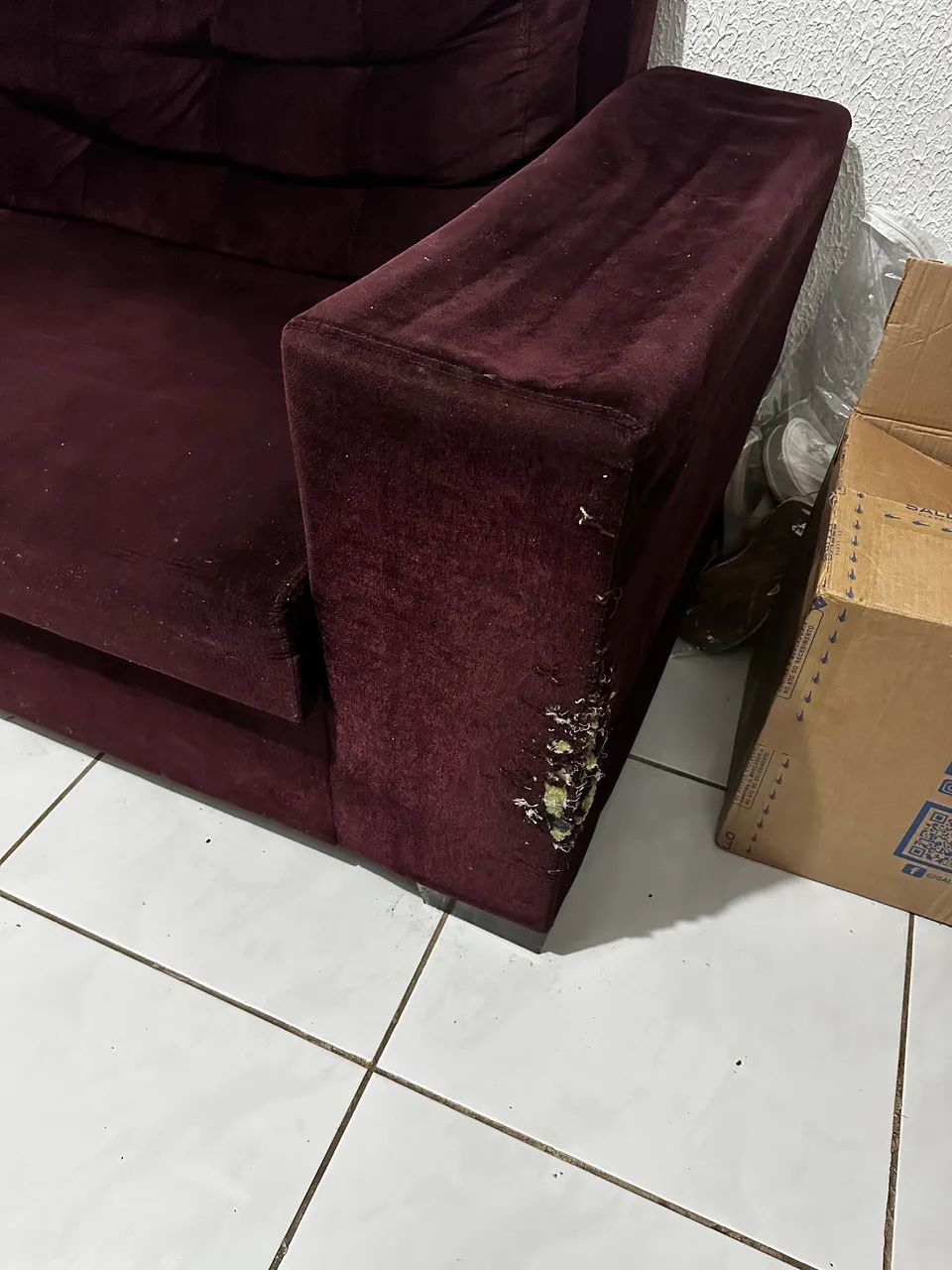 Sofa suede 2 metros. - Foto 4