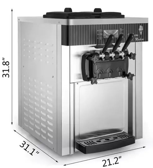 Máquina de sorvete 200 castinhas hora