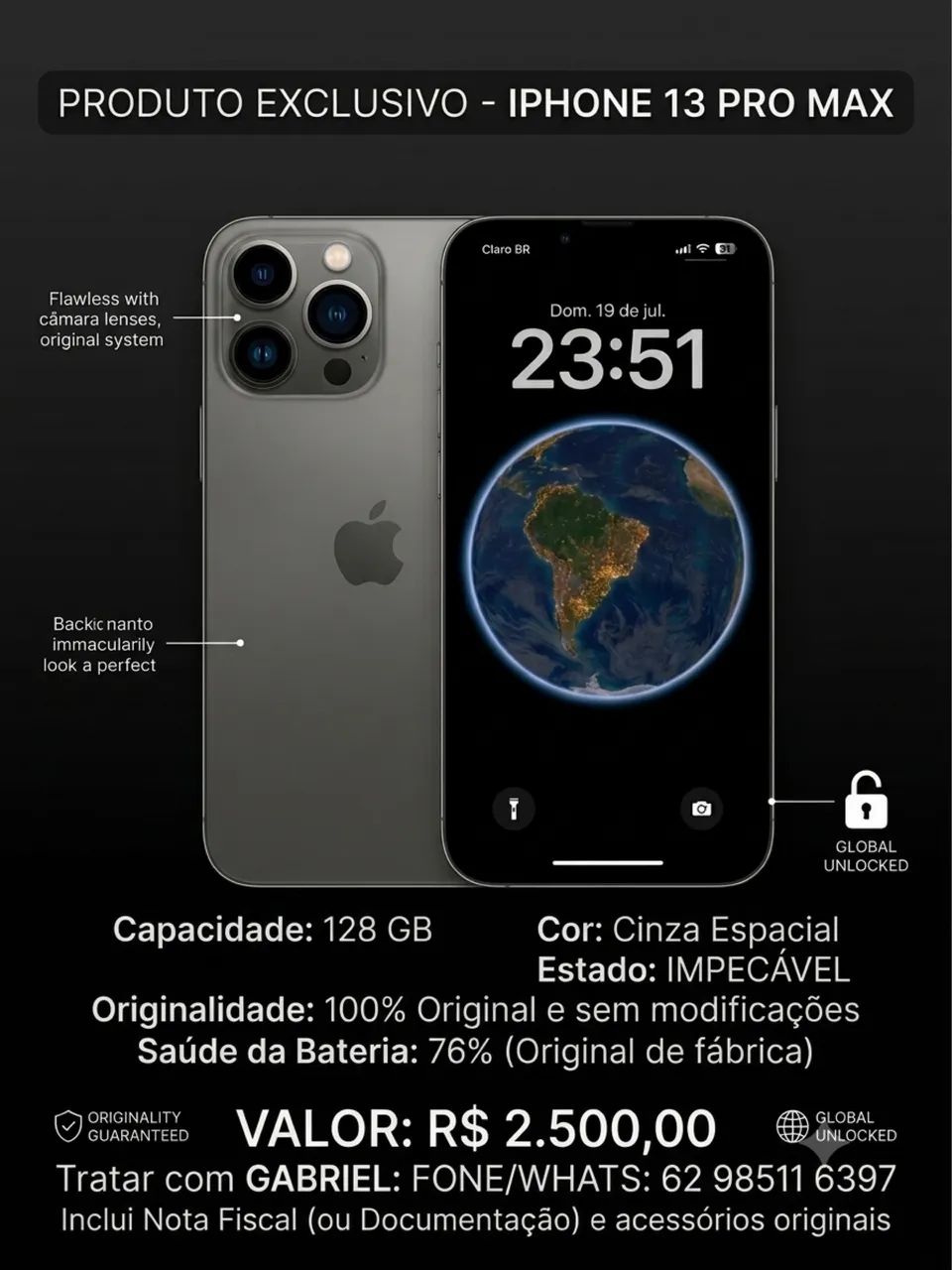 Vende se iPhone 13 Pro Max 128GB - Foto 4