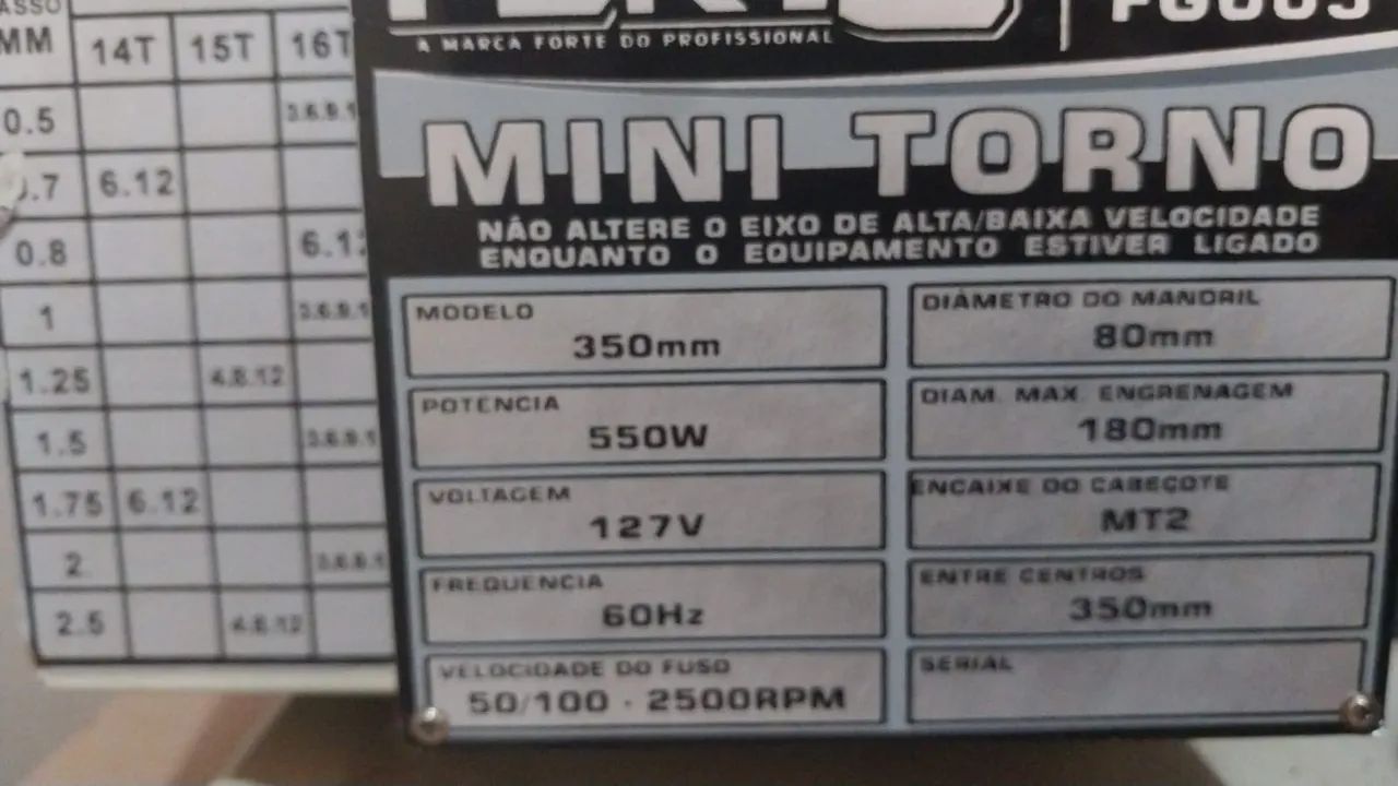Torno mecânico mini - Foto 2